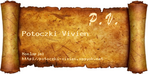 Potoczki Vivien névjegykártya