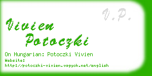 vivien potoczki business card